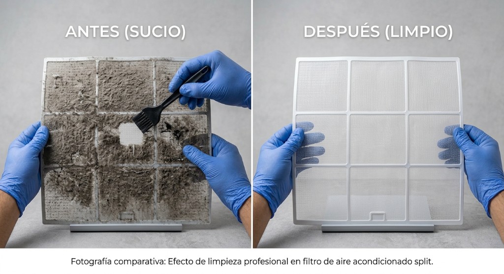 Limpieza de filtros de aire acondicionado — Aires AG